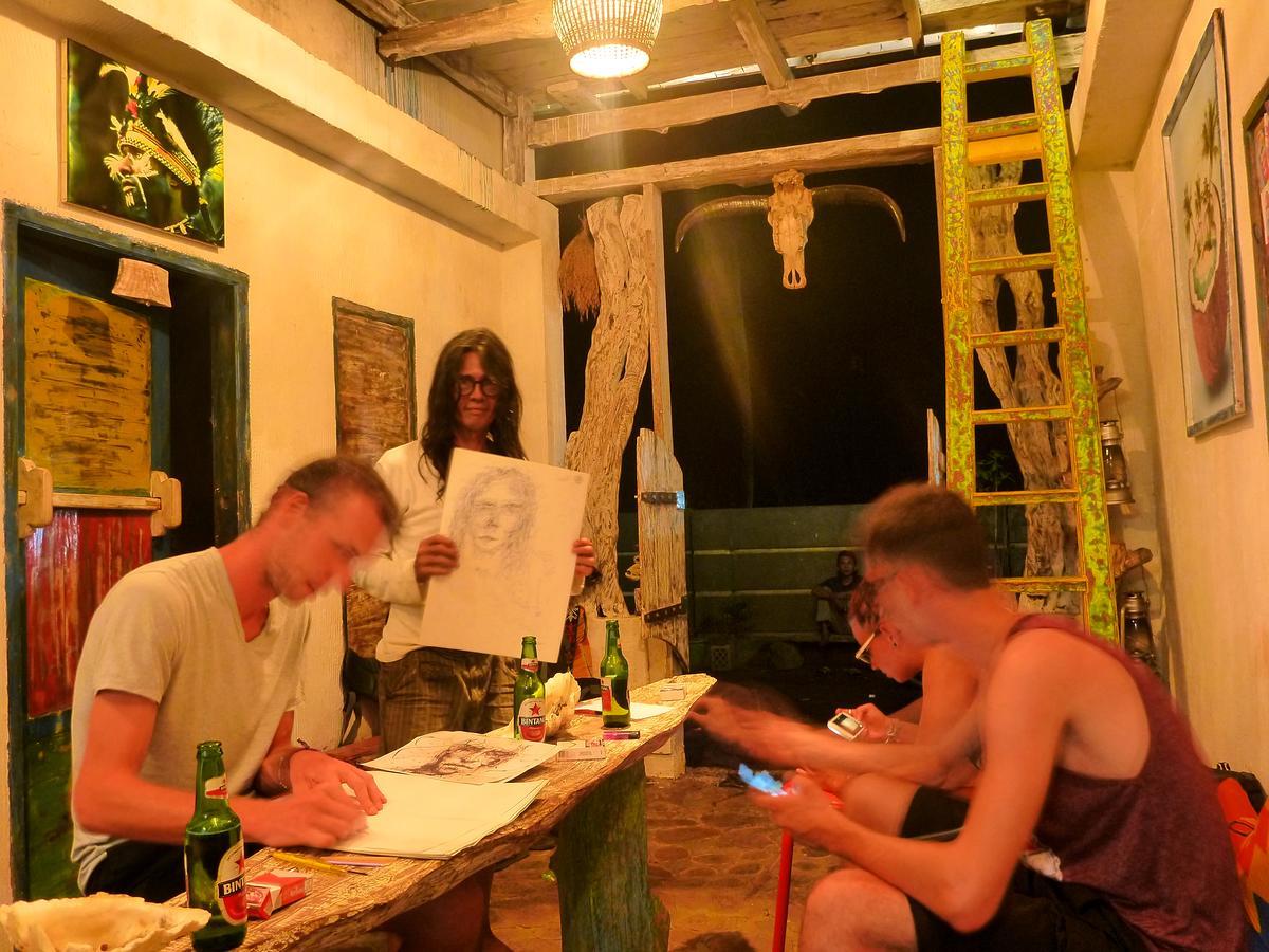 Gipsy Backpackers Vandrerhjem Gili Trawangan Eksteriør bilde